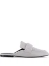 Notabene Charlie Dual-strap Flat Mules In Grey