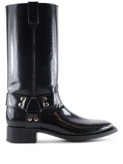 Notabene Douglas Leather Boots In Black