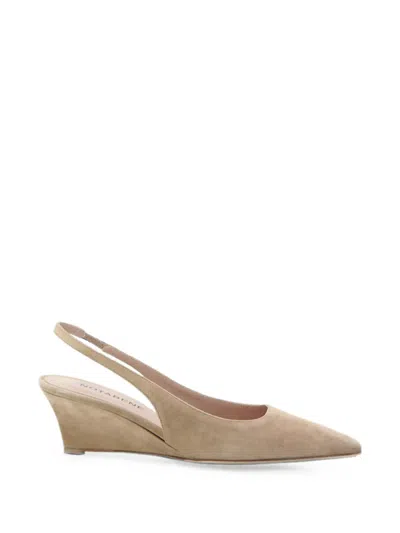 Notabene Elba 50 Pointed-toe Wedge Sandals In Neutral