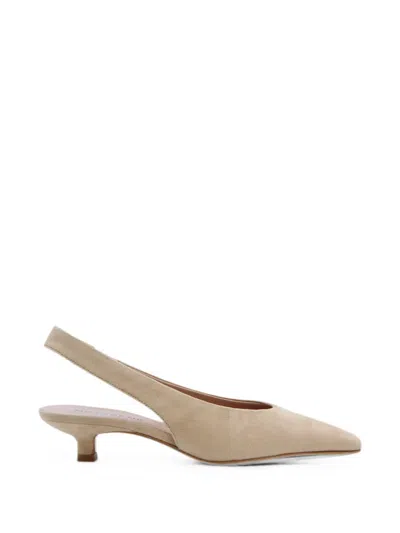 Notabene Eleonora 35 Square-toe Slingback Pumps In Neutral
