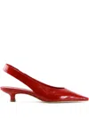 Notabene Eleonora Slingback Kitten Pumps In Red