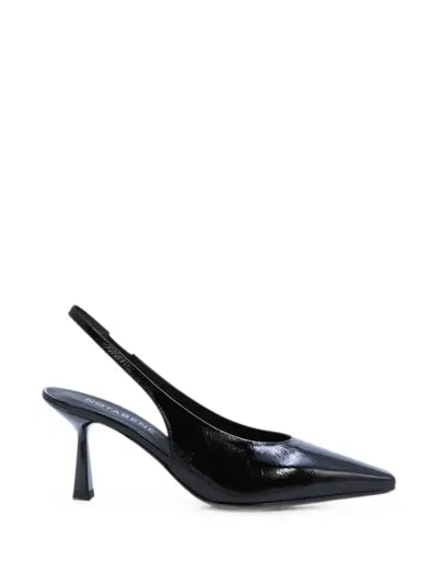 Notabene Emmely 70 Patent-leather Slingback Pumps In Black