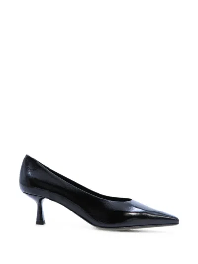 Notabene Emmy Patent-finish Square-toe Pumps In Black