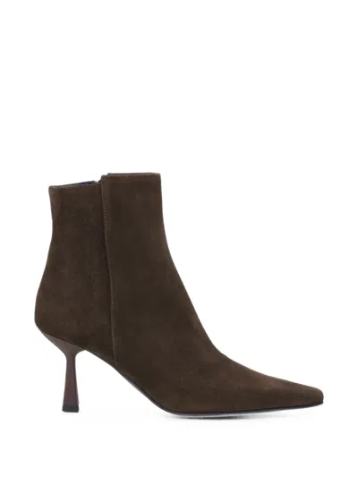 Notabene Emmya Pointed-toe Ankle Boots In Brown