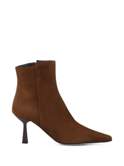 Notabene Emmya Pointed-toe Ankle Boots In Brown