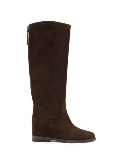 Notabene Isabella Suede Boots In Brown