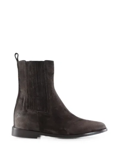 Notabene Lipa Suede Ankle Boots In Brown