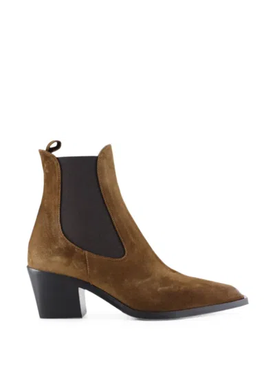 Notabene Luna Suede Chelsea Boots In Brown