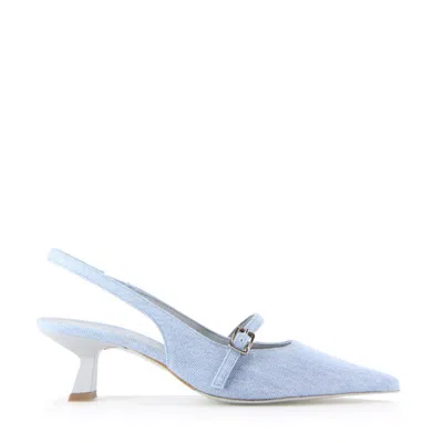 Notabene Women's Blue Elina Slingback Stilettos, Jeans