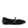 Notabene Women's Carlotta Ballerina, Black Cow Fur In Black