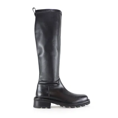 Notabene Women's Chiavella Boots, Black Leather