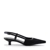 Notabene Women's Elena Slingback Stilettos, Black Cow Hair