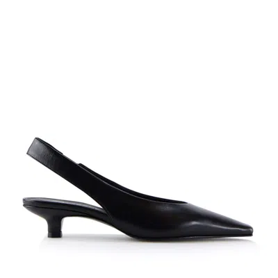 Notabene Women's Eleonora Slingback, Black Leather