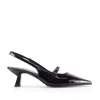 Notabene Women's Elina Slingback, Black Patent In Black
