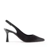 Notabene Women's Emilia Low Slingback Stilettos, Dark Brown Cow Fur In Brown