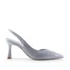 Notabene Women's Emira Slingback Stilettos, Ice Blue Patent In Blue