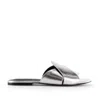 Notabene Women's Fanny Sandals, Silver Leather
