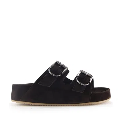 Notabene Women's Gaïa Sandals, Dark Brown Suede