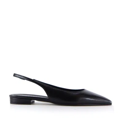 Notabene Women's Gilda Slingsback, Black Leather