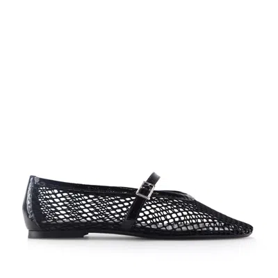 Notabene Women's Papillion Ballerina, Black Mesh
