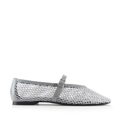 Notabene Women's Papillion Ballerina, Grey Mesh In Grey