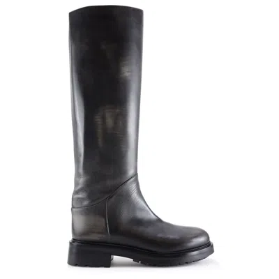 Notabene Women's Silver / Black Alva Boots, Vintage Black