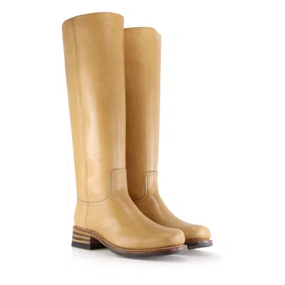 Notabene Women's Yellow / Orange / Neutrals Achilla Boots, Oak Leather