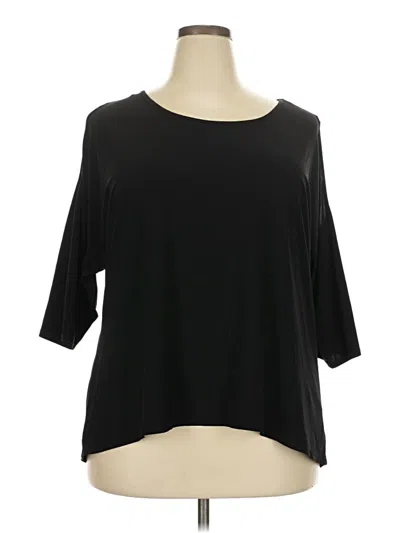 Pre-owned Notations 3/4 Sleeve T-shirt In Black