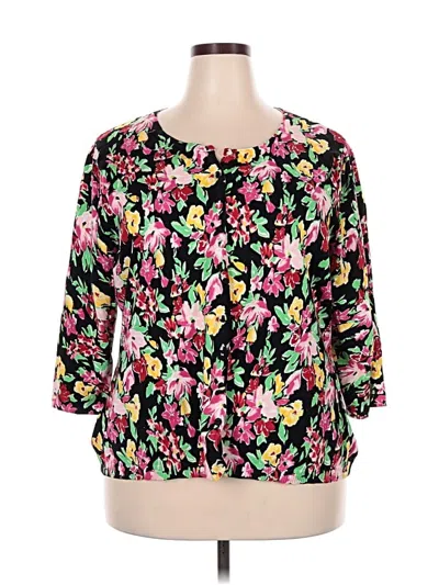 Pre-owned Notations Cardigan Sweater In Black