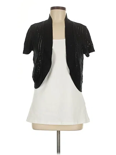 Pre-owned Notations Cardigan Sweater In Black