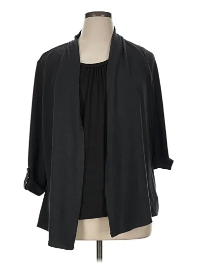 Pre-owned Notations Cardigan Sweater In Black