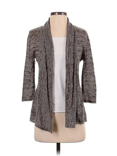 Pre-owned Notations Cardigan Sweater In Brown