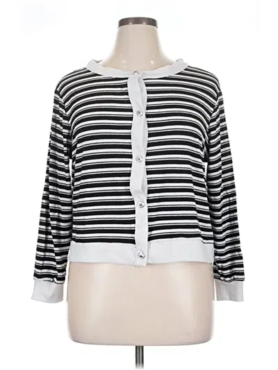 Pre-owned Notations Cardigan Sweater In Gray