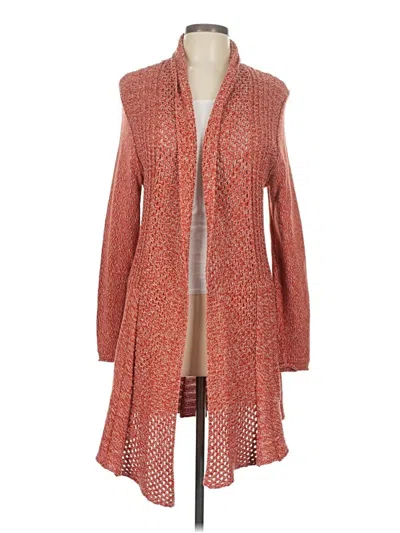 Pre-owned Notations Cardigan Sweater In Orange