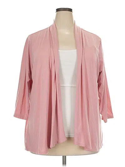 Pre-owned Notations Cardigan Sweater In Pink