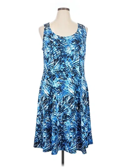 Pre-owned Notations Casual Dress In Blue