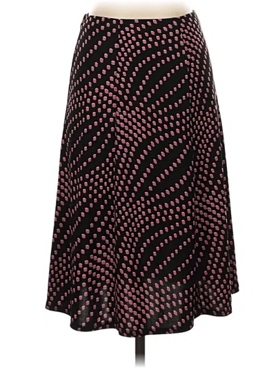 Pre-owned Notations Casual Skirt In Burgundy