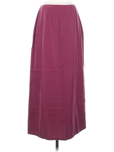 Pre-owned Notations Casual Skirt In Burgundy