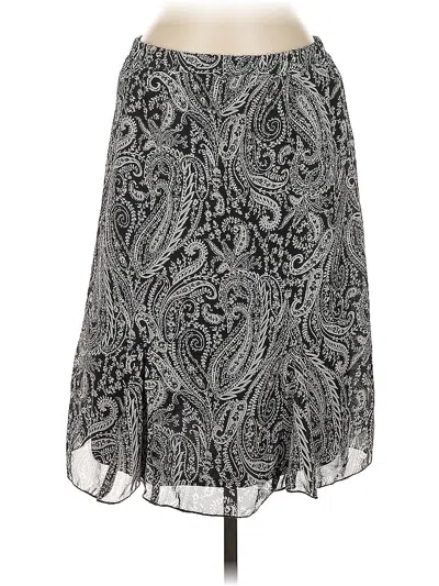 Pre-owned Notations Casual Skirt In Silver