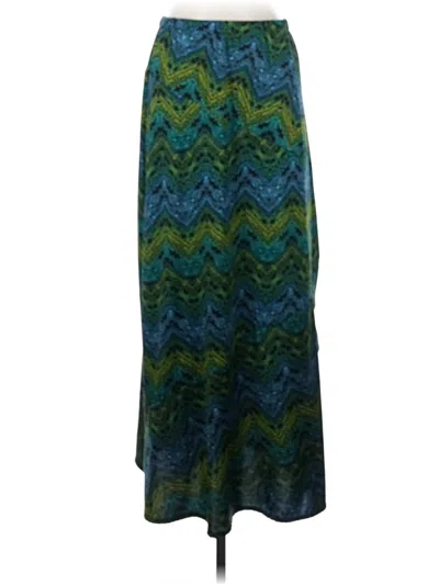 Pre-owned Notations Casual Skirt In Teal