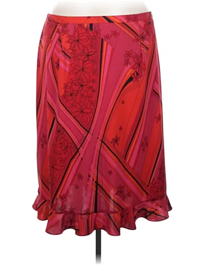 Pre-owned Notations Formal Skirt In Red