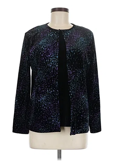 Pre-owned Notations Long Sleeve Blouse In Black
