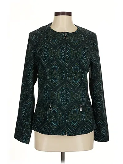 Pre-owned Notations Long Sleeve Blouse In Blue