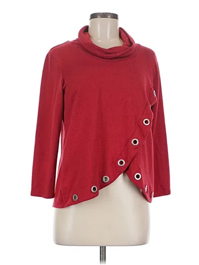 Pre-owned Notations Pullover Sweater In Red