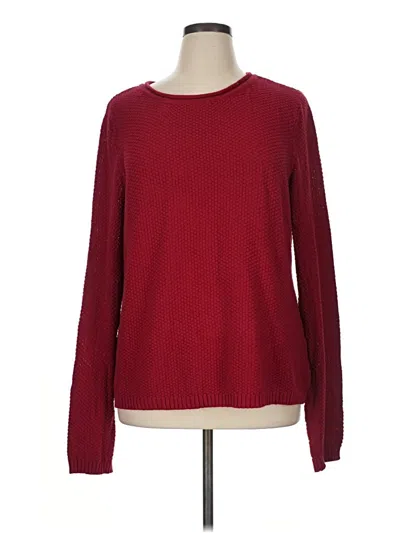 Pre-owned Notations Pullover Sweater In Red