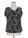 Notations Short Sleeve Blouse In Black