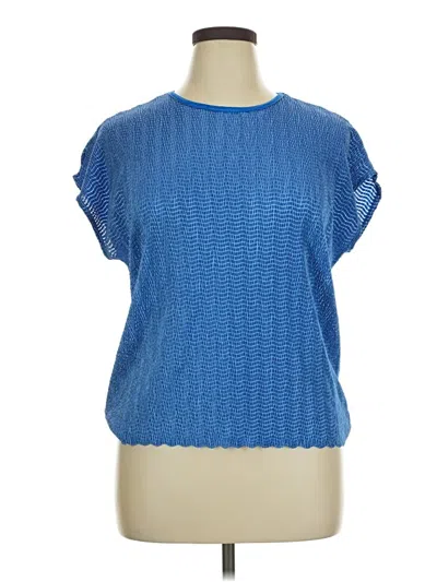 Pre-owned Notations Short Sleeve T-shirt In Blue