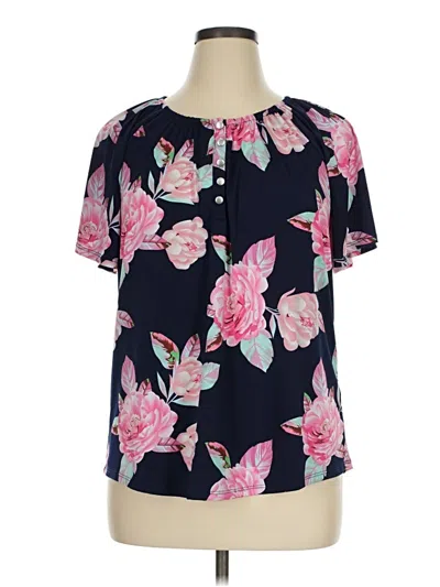 Pre-owned Notations Short Sleeve T-shirt In Pink