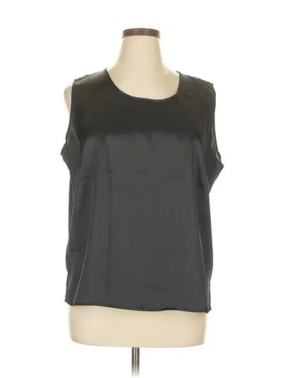Pre-owned Notations Sleeveless Blouse In Black