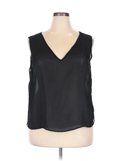 Pre-owned Notations Sleeveless Blouse In Black